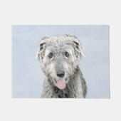 Irish Wolfhound-schilderij - Cute Original Dog Art Deurmat (Voorkant)