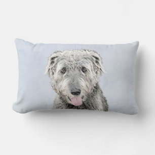 Irish Wolfhound-schilderij - Cute Original Dog Art Kussen