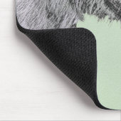 Irish Wolfhound-schilderij - Cute Original Dog Art Muismat (Hoek)