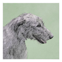 Irish Wolfhound-schilderij - Cute Original Dog Art