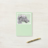 Irish Wolfhound-schilderij - Cute Original Dog Art Post-it® Notes (Op bureau)