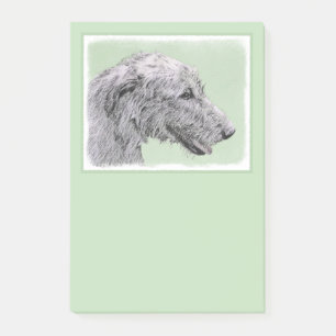 Irish Wolfhound-schilderij - Cute Original Dog Art Post-it® Notes