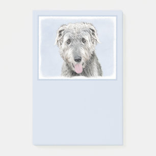 Irish Wolfhound-schilderij - Cute Original Dog Art Post-it® Notes