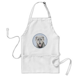 Irish Wolfhound-schilderij - Cute Original Dog Art Standaard Schort
