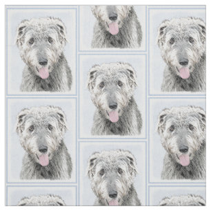 Irish Wolfhound-schilderij - Cute Original Dog Art Stof