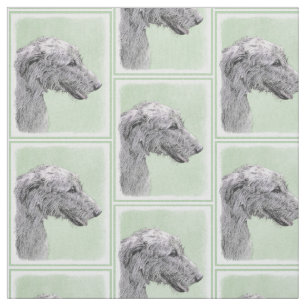 Irish Wolfhound-schilderij - Cute Original Dog Art Stof