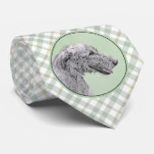 Irish Wolfhound-schilderij - Cute Original Dog Art Stropdas (Opgerold)