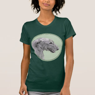 Irish Wolfhound-schilderij - Cute Original Dog Art T-shirt
