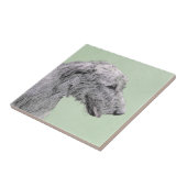Irish Wolfhound-schilderij - Cute Original Dog Art Tegeltje (Zijkant)