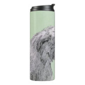 Irish Wolfhound-schilderij - Cute Original Dog Art Thermosbeker (Gedraaid links)