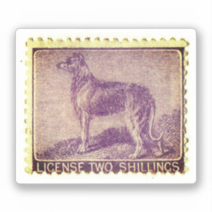 Irish Wolfhound  stempel Sticker