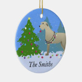 Irish Wolfhound ter decoratie van een kerstboombos (Rechts)