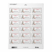 Irish Wolfhound Toys Home Return Address Etiket (Full Sheet)
