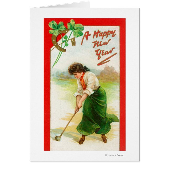 Irish Woman Over Hit Golfball (Voorkant)