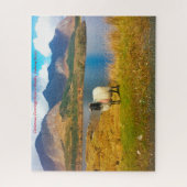 Irish Wooly Sheep Galway Irlande. Jigsaw Puzzle (Vertical)