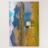 Irish Wooly Sheep Galway Irlande. Jigsaw Puzzle (Vertical)