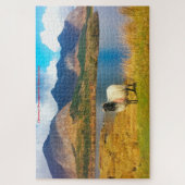 Irish Wooly Sheep Galway Irlande. Jigsaw Puzzle (Vertical)