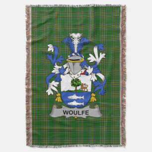 Irish Woulfe Coat of Arms Family Crest Ireland Deken