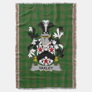 Irish Yaxley Coat of Arms Family Crest Ireland Deken