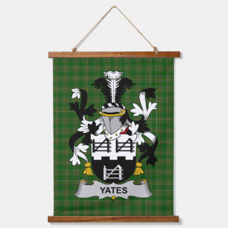 Irish Yeates Coat of Arms Family Crest Hangend Wandkleed