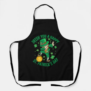 Irish You A Happy St Patrick's Day Dabbing Grappig Schort