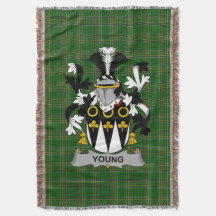 Irish Young Coat of Arms Family Crest Ireland