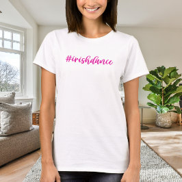 #irishdans - Roze cursief - Ierse dans T-shirt