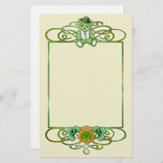 IrishTeddy Briefpapier (Voorkant / Achterkant)