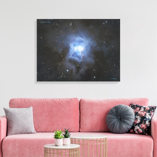 Irisnevel (NGC 7023) - Middelgrote canvasprint Canvas Afdruk (Insitu (Woonkamer))