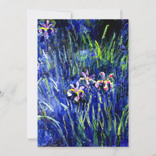 Irissen, beroemd schilderij van Claude Monet, Kaart