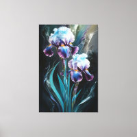 *~* Irissen Blauwe Bloem Artsy Iris Schilderen AP8