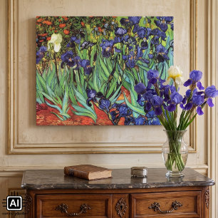 Irissen door Vincent van Gogh, Vintage Tuinkunst Canvas Afdruk