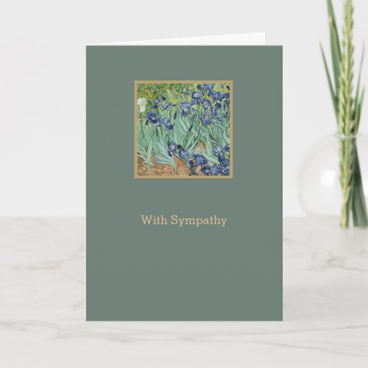 Irissen Fine Art Custom Sympathy Card Kaart (Voorkant)