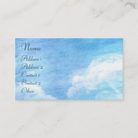 IRISSEN IN TOSCANE / Groene Paarse Bloemenveld Visitekaartje (Voorkant)