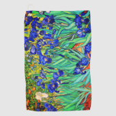 Irissen van Vincent van Gogh Golfhanddoek (Voorkant)