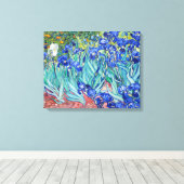 IrisVincent van Gogh Canvas Afdruk (Insitu (Houten vloer))