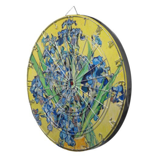 IrisVincent van Gogh Dartbord (Voorkant Rechts)