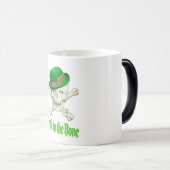 Irlandais à l'os drôle Bière verte Frosted Mug (Devant droit)