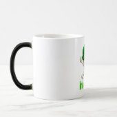 Irlandais à l'os drôle Bière verte Frosted Mug (Gauche)