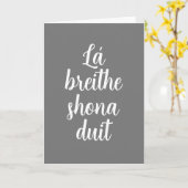 Irlandais Bonne carte d'anniversaire (Fleur jaune)