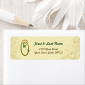 Irlandais Gold Monogramme 0 Étiquette (En situation)