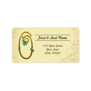 Irlandais Gold Monogramme 0 Étiquette