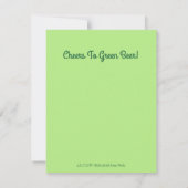 IRLANDAIS HOUND CHIENS ST. CARTE DE BIÈRE VERTE DE (Dos)