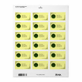 Irlandais Lyre Wreath & Vine Étiquettes de adresse (Feuille entière)