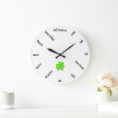 Irlandais Numéros Horloge murale arc1 (Maison)