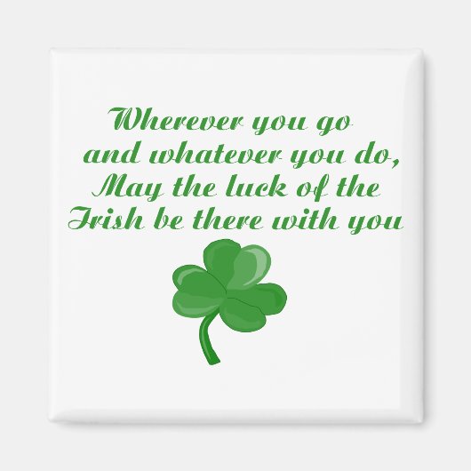 Irlandais Poem Magnet (Devant)