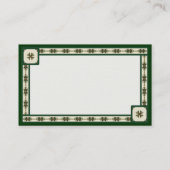 Irlandais Rue Cartes de visite personnalisables (Dos)