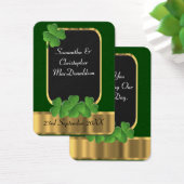 Irlandais vert mariage faveur merci tag (Bureau)