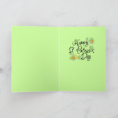 Irlandais vous bonne chance - carte de voeux (Intérieur)