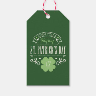 Irlandais vous étiquettes de cadeau du jour de St